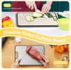 Titanium Cutting Board Double Sided Food Grade, Pure Titanium/PP for Kitchen, Cutting Board Easy to Clean[15.5'*10.5'+12'*8.5']
