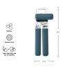 Stainless Steel Manual Can Opener with Bottle Opener and Ergonomic Grip, Agave