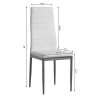 [Same Code: 60648027]110CM Clear Color Dining Table Set (This product will be split into two packages)