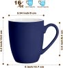 16 oz Large Coffee Mugs Set of 4 Ceramic Coffee Mug White Coffee Cups Tea Cups Idea Gift for - Ceramic - 7RMS32