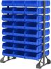 30235 Plastic Storage Bins, Space-Saving Stackable Bins for Garage, Pantry, Craft Organization, 11" x 11" x 5", Black, 6-Pack