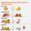 KOIOS 900W Personal Blender for Blending and Mixing, 11-Piece Countertop Blender Grinder Combo for Kitchen
