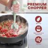 Meat Chopper, Hamburger Grinder, Premium Heat Resistant Smasher for Ground Beef, Burger Grinder Nylon Potato Mix Tool-Green