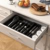 Silverware Drawer Organizer, Expandable Utensil Tray for Kitchen, BPA Free Flatware and - Polypropylene - 7RZCWT