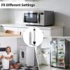 Magnetic Paper Towel Holder for Fridge, No-Drill Paper Roll Holder with Ratchet Damping, One Hand Tear Design, Self-Adhesive & Wall-Mounted for RV