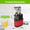 Cold Press Juicer Machine 300W Electric Slow Masticating Juicer for Whole Vegetable and Fruit with Reverse Function 2
