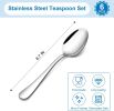 Teaspoon Set of 6, 6.7 Inch Stainless Steel Tea Spoons, Small Spoon Silverware for Coffee Tea Soup Dessert, Non-Toxic & Heavy Duty