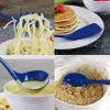 6 Piece Kitchen Utensil Holder for Kitchen Counter, Utensils Crock with Heat Resistant Spoon, Slotted Spoon, Ladle, Spatula BPA Free, Indigo