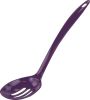 6 Piece Kitchen Utensil Holder for kitchen counter, Utensils crock with Heat Resistant Spoon, Slotted Spoon, Ladle, Spatula BPA Free, Plum