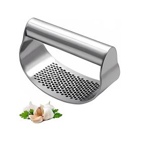 Manual Curved Garlic Press Kitchen Garlic Crusher