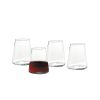 (2 pack)17 oz Clear Flared Stemless Wine Glass (Set of 4)