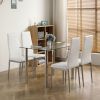 [Same Code: 09951951]110CM Clear Color Dining Table Set (This product will be split into two packages)