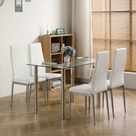 [Same Code: 09951951]110CM Clear Color Dining Table Set (This product will be split into two packages)