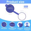 6Pcs Food Grade Silicone Bottle Caps for 3/5 Gallon Jugs, 3-Layer Sealing Leak-Proof Lid Replacement, BPA-Free Water Jug Caps for Home & Office