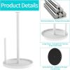 Paper Towel Holder Countertop, Standing Paper Roll Holder with Anti Slip Weighted Base, Stainless Steel Freestanding Paper - Metal - 7RMHQP