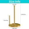 Paper Towel Holder Countertop, Standing Paper Roll Holder with Anti Slip Weighted Base - Metal - 7RZETJ
