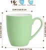 16 oz Large Coffee Mugs Set of 6 Ceramic Coffee Mug White Coffee Cups Tea Cups Idea Gift for - Ceramic - 7RZ5BP