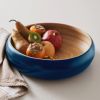Fruit Bowl for Kitchen Counter – Handmade Spun Bamboo, Large 11.75" Fruit Basket, Eco-Friendly Decorative Serving Bowl for Home Decor