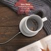 ionMug Coffee Mug Charging Coffee Mug Warmer Coaster, 12oz. Stainless Steel Coffee Mug with Lid, 3.5" x 3.5" x 5"