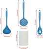 Kitchen Utensils Set, 8pcs - Nonstick Cooking Tools with Utensil Holder - Nylon Spoon, Ladle, Skimmer, Spaghetti Server, and - Nylon [7RMKK6]
