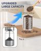 Gravity Electric Salt and Pepper Grinder Set Rechargeable Automatic Pepper Mills with External Adjustable Coarseness, 176ml Large Capacity