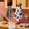 Set of 6 Western Aztec Kitchen Towels Vintage Themed Dish Towel Bathroom Decorative Rustic Cloths for Kitchen Bathroom Home Cooking Housewarming