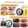 KOIOS 900W Personal Blender for Blending and Mixing, 11-Piece Countertop Blender Grinder Combo for Kitchen