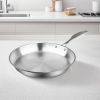 13.4 in Stainless Steel Fry Pan – Top Grade, Induction Compatible Frying Pan Skillet