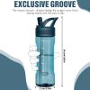 Water Bottle with Straw,Tritan BPA-Free,Leak-Proof Design for Travel, Home, School, (Midnight Blue)