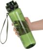 Water Bottle 32oz, Durable and Leakproof Water Bottles Motivational with Time Marker,Tritan,BPA Free, Gym,Travel, Home,School,Office