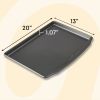 (2 pack) Premium Non-Stick Steel Cookie Sheet 13" x 20" Rectangular Baking Tray, Packaging May Vary