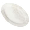 Vintage Lace 20-inch Stoneware Oval Serving Tray Platter, White