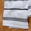Albany Kitchen Towel 4-Pack Set, Matte Black/White, 16"x26"