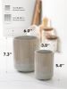 Utensil Holder for Kitchen Counter, 7.3"+5.4" Fluted Ceramic Utensil Crock Organizer for Countertop, Heavy Large Holder for - Ceramic - 7E7GL8