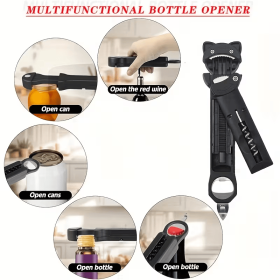 5-in-1 Easy Twist Jar Opener Set, Ergonomic Labor-Saving Can & Bottle Opener Kit, Perfect for Arthritis Patients