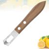 Manual Wood Handle Lemon Zester Fruit Grater and Peeler