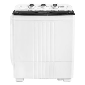 Twin Tub with Built-in Drain Pump XPB45-428S 20Lbs Semi-automatic Twin Tube Washing Machine for Apartment, Dorms, RVs, Camping and More