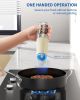 Gravity Electric Salt and Pepper Grinder Set Automatic Salt and Pepper Grinder Set with LED Light, Battery Operated - Ceramic [7RMPJ2]