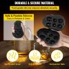 Skull Ice Cube Tray, 6-Grid Skull Ice Ball Maker, Flexible Black Silicone Ice Tray with Lid & Funnel