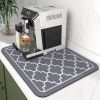 Dish Drying Mat Super Absorbent Drying Mat Large Dish Drying Mats for Kitchen Counter Easy Clean Dish Mat Kitchen Drying Mat15"x 18"