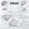 Kitchen 304 Stainless Steel Fine Mesh Strainer For Kitchen - Sieve Sifters For Food, Tea, Rice, Oil, Noodles, Fruits, Vegetables - Rust-Proof