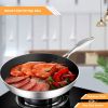 11.02 inches Stainless Steel Fry Pan – Heavy-Duty Non-Stick Induction Compatible Frying Pan Skillet