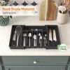 Silverware Drawer Organizer, Expandable Utensil Tray for Kitchen, BPA Free Flatware and - Polypropylene - 7RZCWT