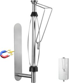 Magnetic Paper Towel Holder, One Hand Tear Paper Roll Holder, Strong Magnetic Backing for Kitchen, Bathroom, RV