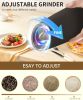Rechargeable Salt and Pepper Grinder Set Gravity Electric Salt and Pepper Grinder Set, LED Light, Adjustable Coarseness, for Home Kitchen BBQ