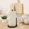 Paper Towel Holder Countertop, Standing Paper Roll Holder with Anti Slip Weighted Base - Metal - 7RZENP