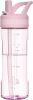 Water Bottle with Straw,Tritan BPA-Free,Leak-Proof Design for Travel, Home, School, (Pink)