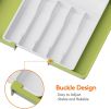 Silverware Drawer Organizer, Expandable Utensil Tray for Kitchen, BPA Free Flatware and - Polypropylene - 7RMD6T