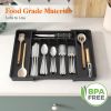 Silverware Drawer Organizer, Expandable Utensil Tray for Kitchen, BPA Free Flatware and - Plastic - 7RZC52
