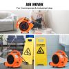 Floor Blower, 1/4 HP, 1000 CFM Air Mover for Drying and Cooling, Portable Carpet Dryer Fan with 4 Blowing Angles and Time Function, for Janitorial